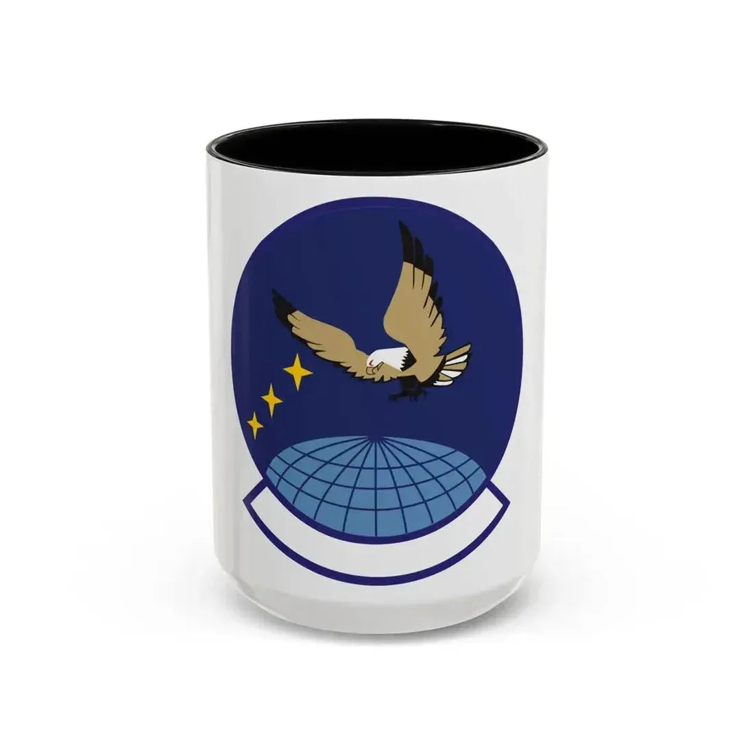 4 Space Control Squadron AFSPC (U.S. Air Force) Accent Coffee Mug 15oz Black - Go Mug Yourself
