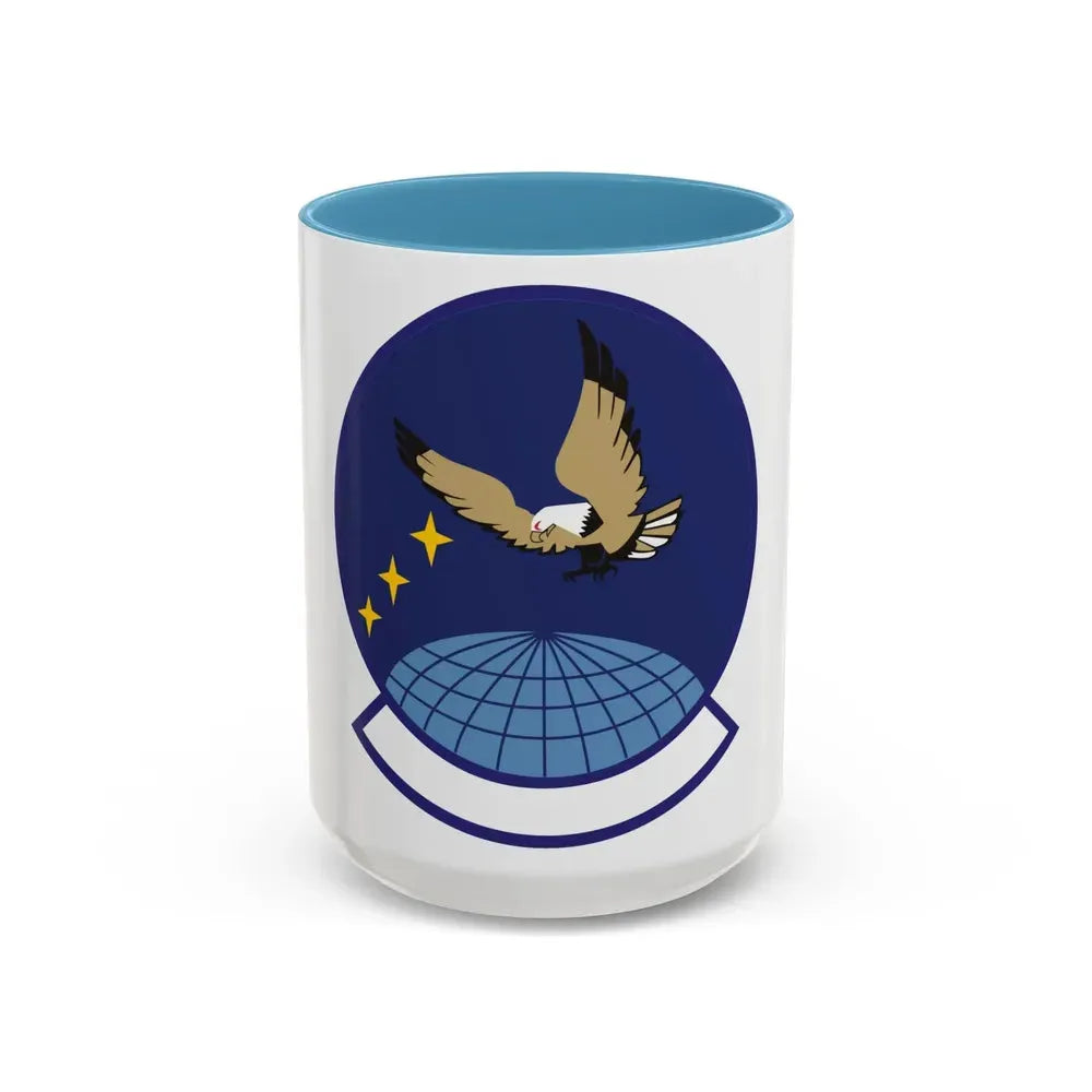 4 Space Control Squadron AFSPC (U.S. Air Force) Accent Coffee Mug 15oz Light Blue - Go Mug Yourself