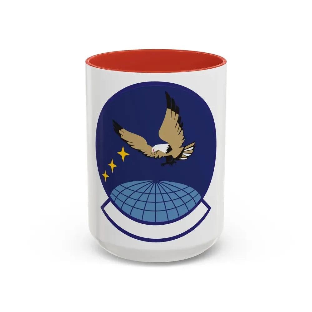 4 Space Control Squadron AFSPC (U.S. Air Force) Accent Coffee Mug 15oz Red - Go Mug Yourself