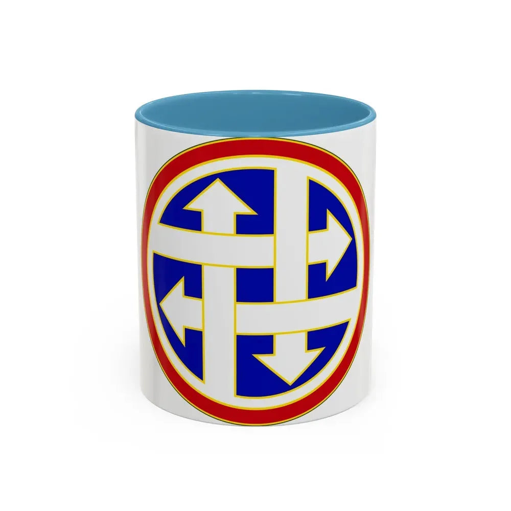 4 Sustainment Command (U.S. Army) Accent Coffee Mug 11oz Light Blue - Go Mug Yourself