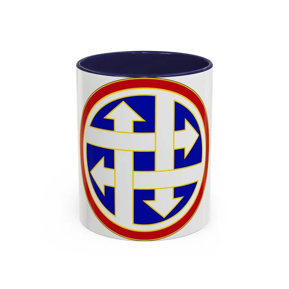 4 Sustainment Command (U.S. Army) Accent Coffee Mug 11oz Navy - Go Mug Yourself