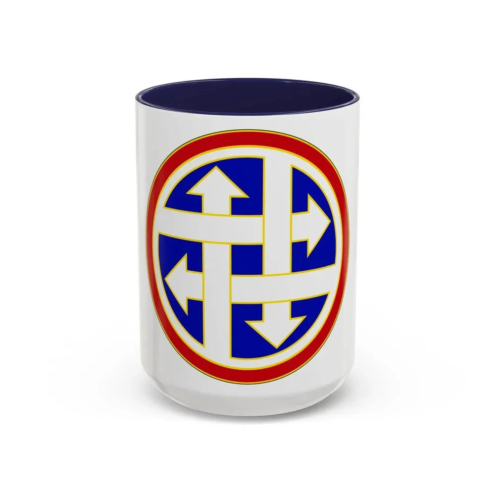 4 Sustainment Command (U.S. Army) Accent Coffee Mug 15oz Navy - Go Mug Yourself