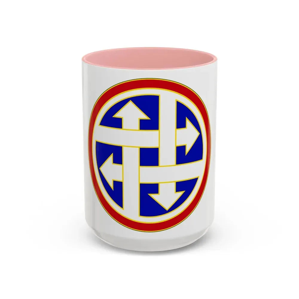 4 Sustainment Command (U.S. Army) Accent Coffee Mug 15oz Pink - Go Mug Yourself