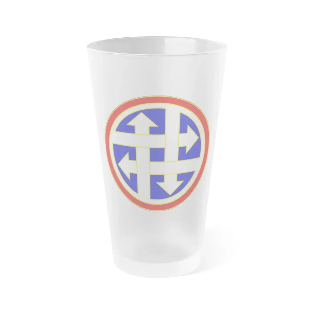 4 Sustainment Command (U.S. Army) Frosted Pint Glass 16oz Default Title - Go Mug Yourself