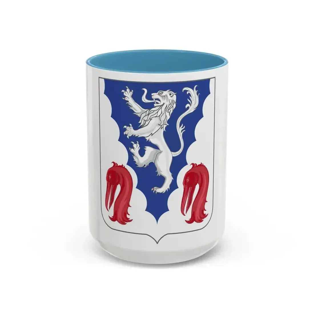 401 Glider Infantry Regiment 2 (U.S. Army) Accent Coffee Mug 15oz Light Blue - Go Mug Yourself