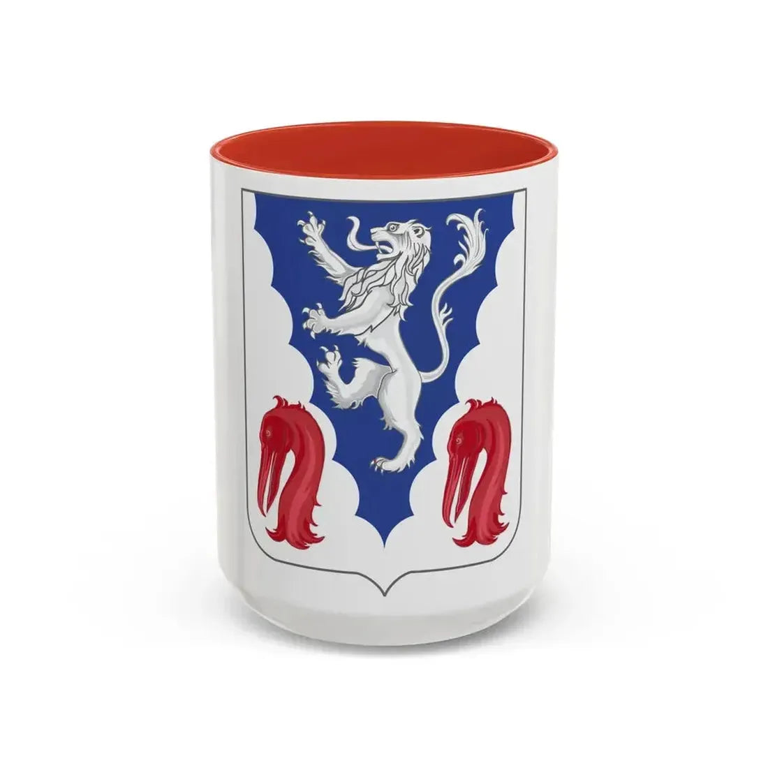 401 Glider Infantry Regiment 2 (U.S. Army) Accent Coffee Mug 15oz Red - Go Mug Yourself