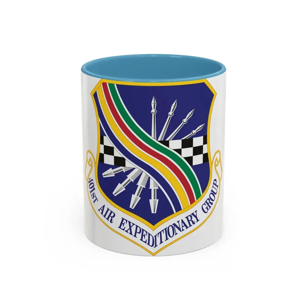 401st Air Expeditionary Group (U.S. Air Force) Accent Coffee Mug 11oz Light Blue - Go Mug Yourself