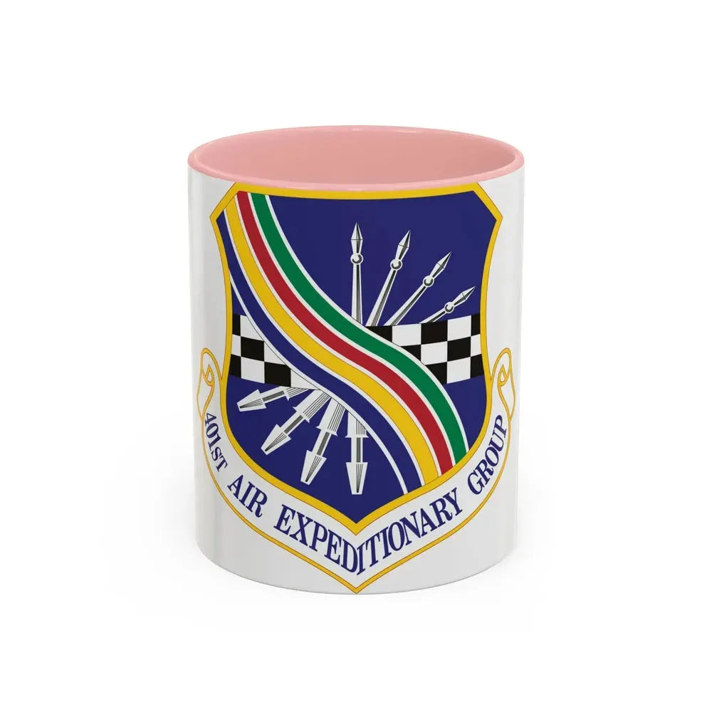401st Air Expeditionary Group (U.S. Air Force) Accent Coffee Mug 11oz Pink - Go Mug Yourself