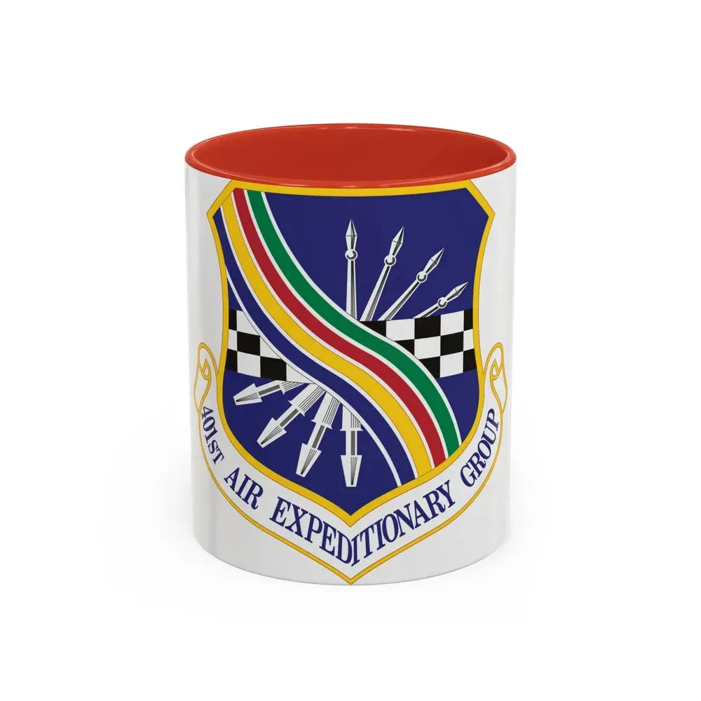 401st Air Expeditionary Group (U.S. Air Force) Accent Coffee Mug 11oz Red - Go Mug Yourself