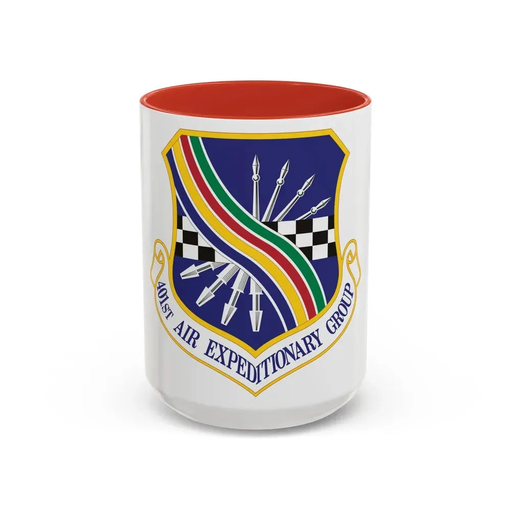 401st Air Expeditionary Group (U.S. Air Force) Accent Coffee Mug 15oz Red - Go Mug Yourself