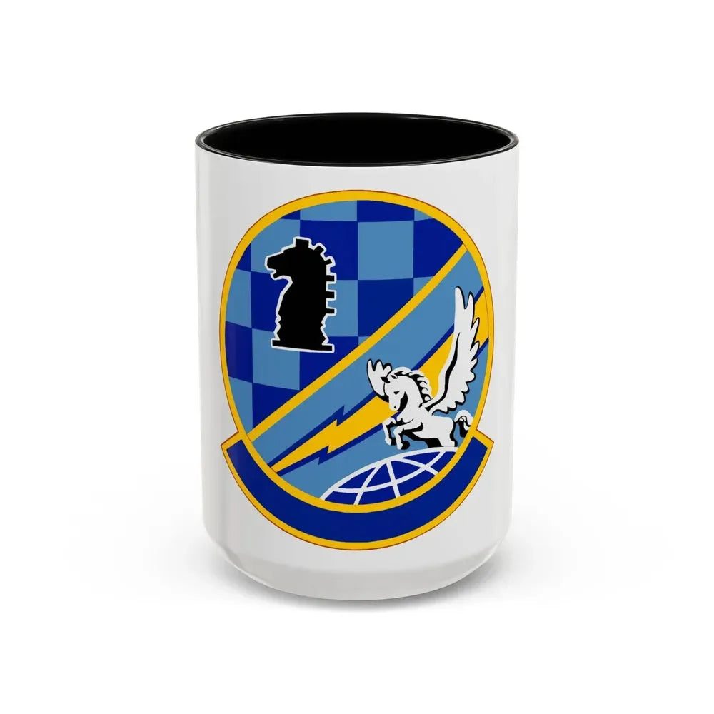 402 Intelligence Squadron AFISRA (U.S. Air Force) Accent Coffee Mug 15oz Black - Go Mug Yourself