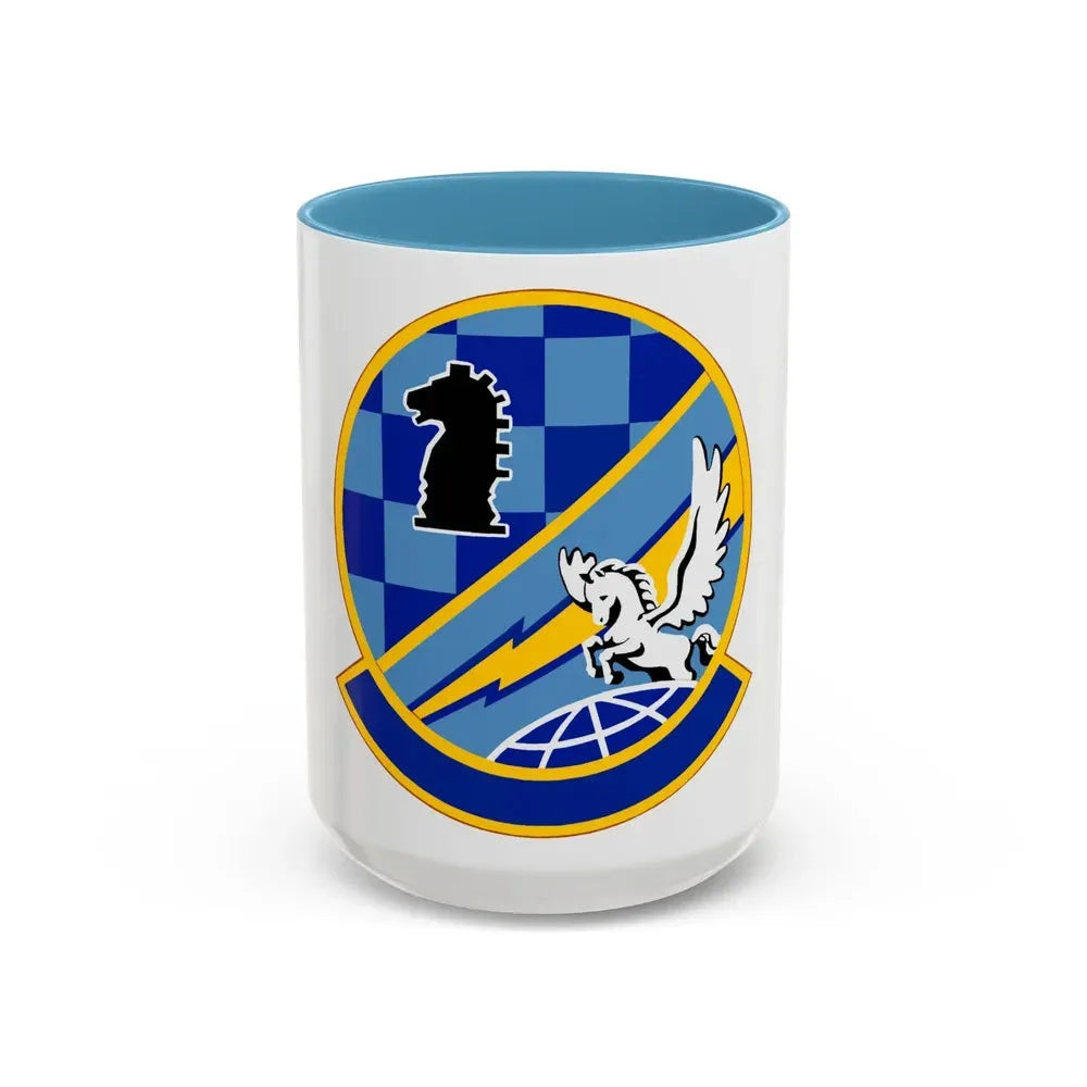 402 Intelligence Squadron AFISRA (U.S. Air Force) Accent Coffee Mug 15oz Light Blue - Go Mug Yourself