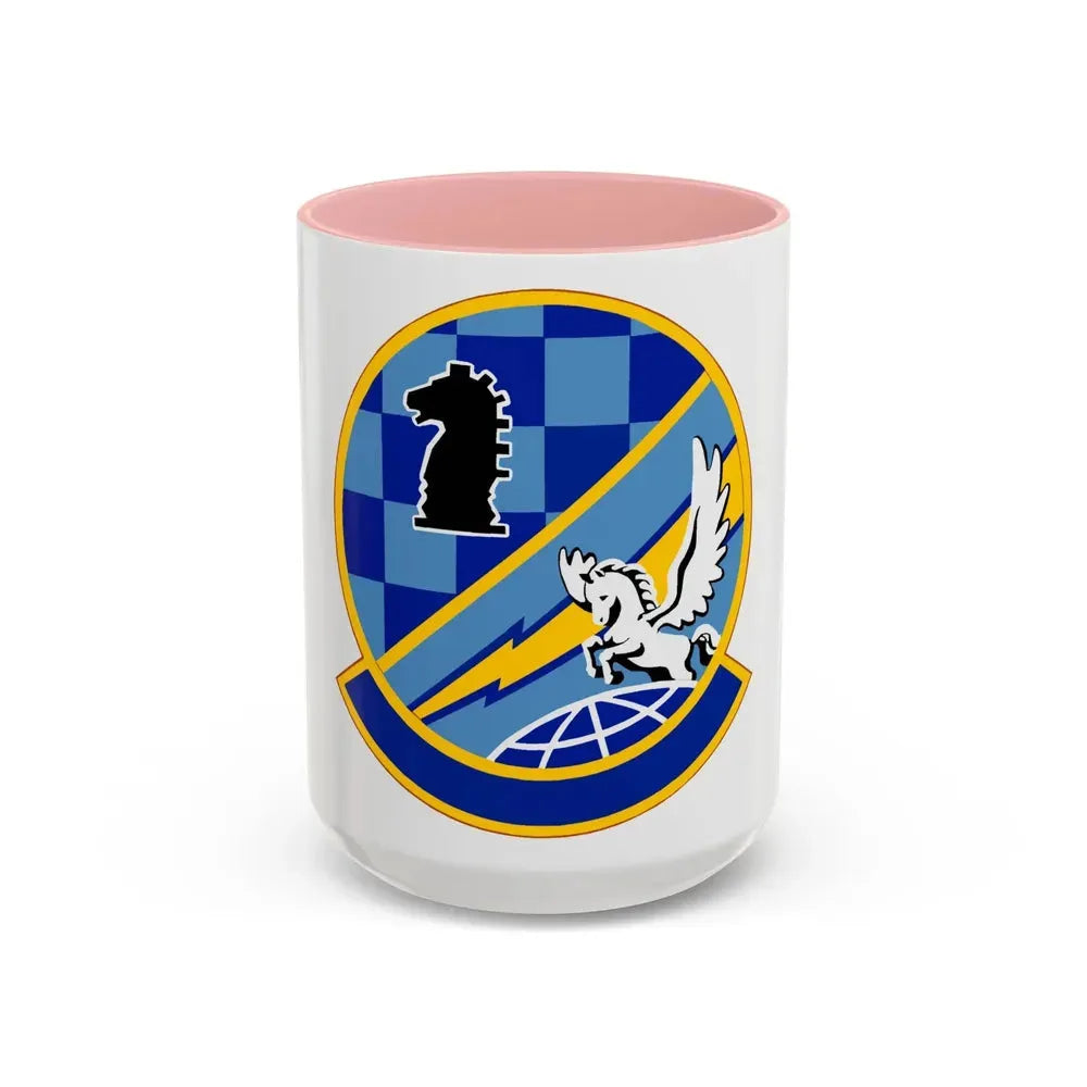 402 Intelligence Squadron AFISRA (U.S. Air Force) Accent Coffee Mug 15oz Pink - Go Mug Yourself