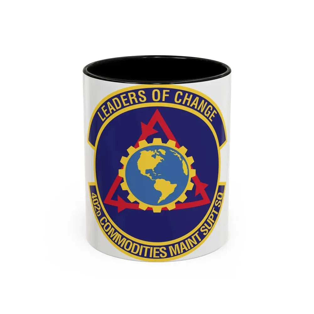 402d Commodities Maintenance Support Squadron (U.S. Air Force) Accent Coffee Mug 11oz Black - Go Mug Yourself