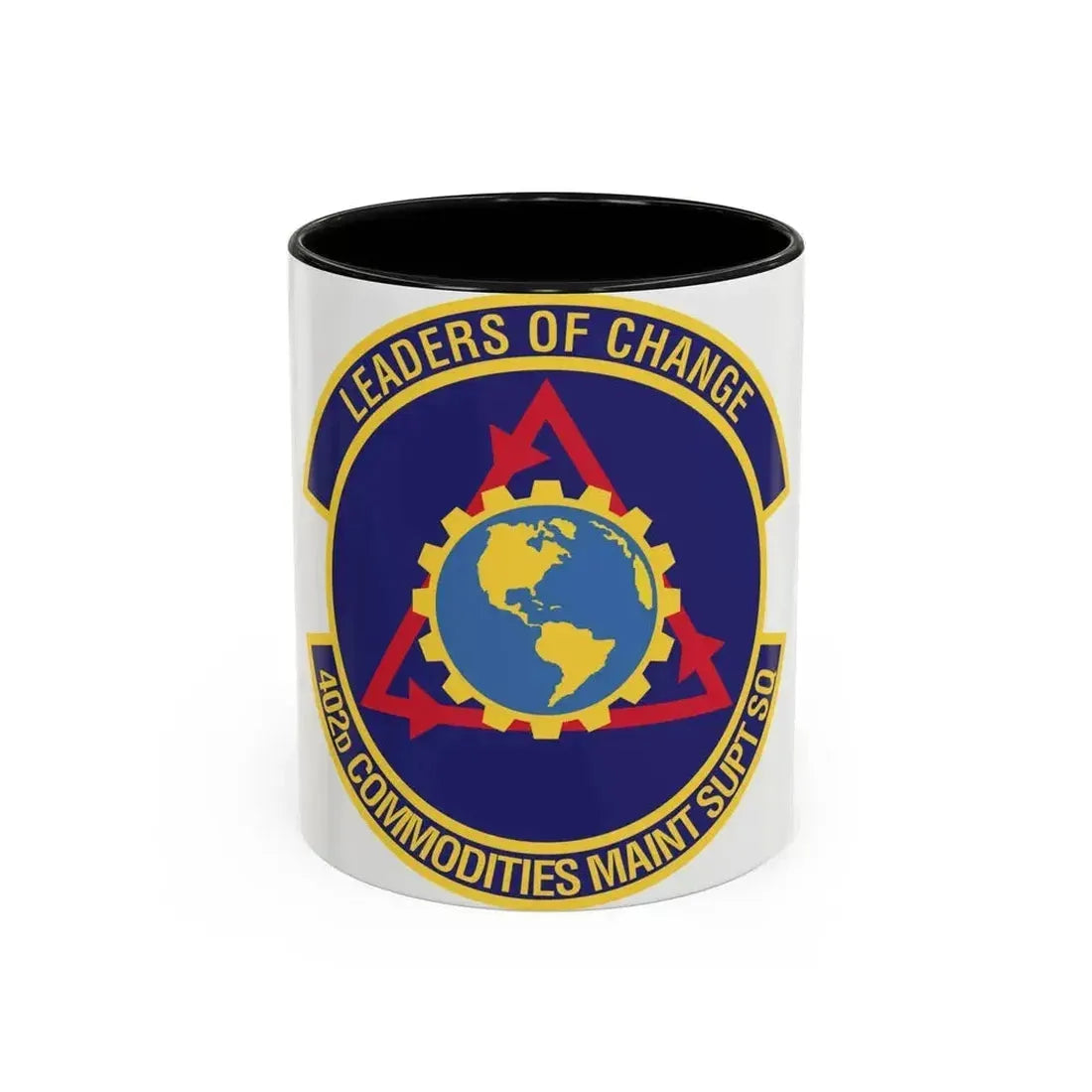 402d Commodities Maintenance Support Squadron (U.S. Air Force) Accent Coffee Mug 11oz Black - Go Mug Yourself