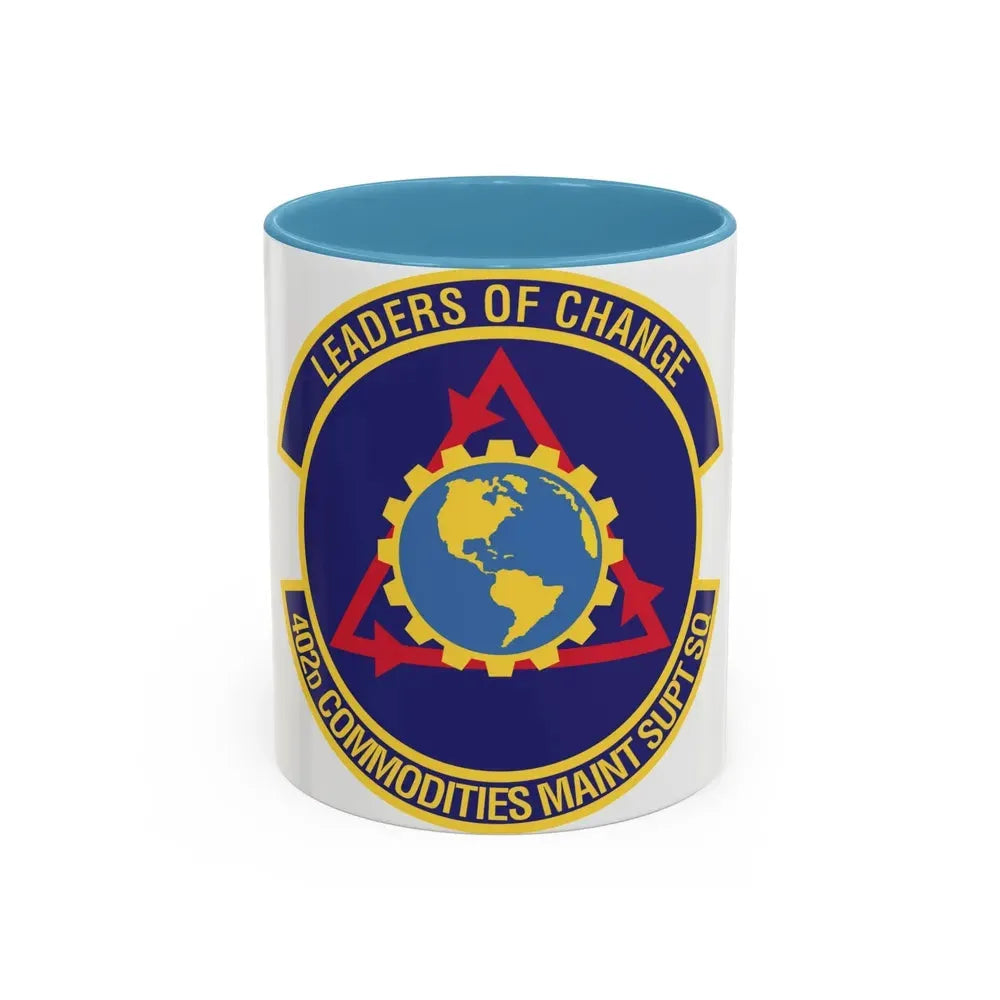 402d Commodities Maintenance Support Squadron (U.S. Air Force) Accent Coffee Mug 11oz Light Blue - Go Mug Yourself