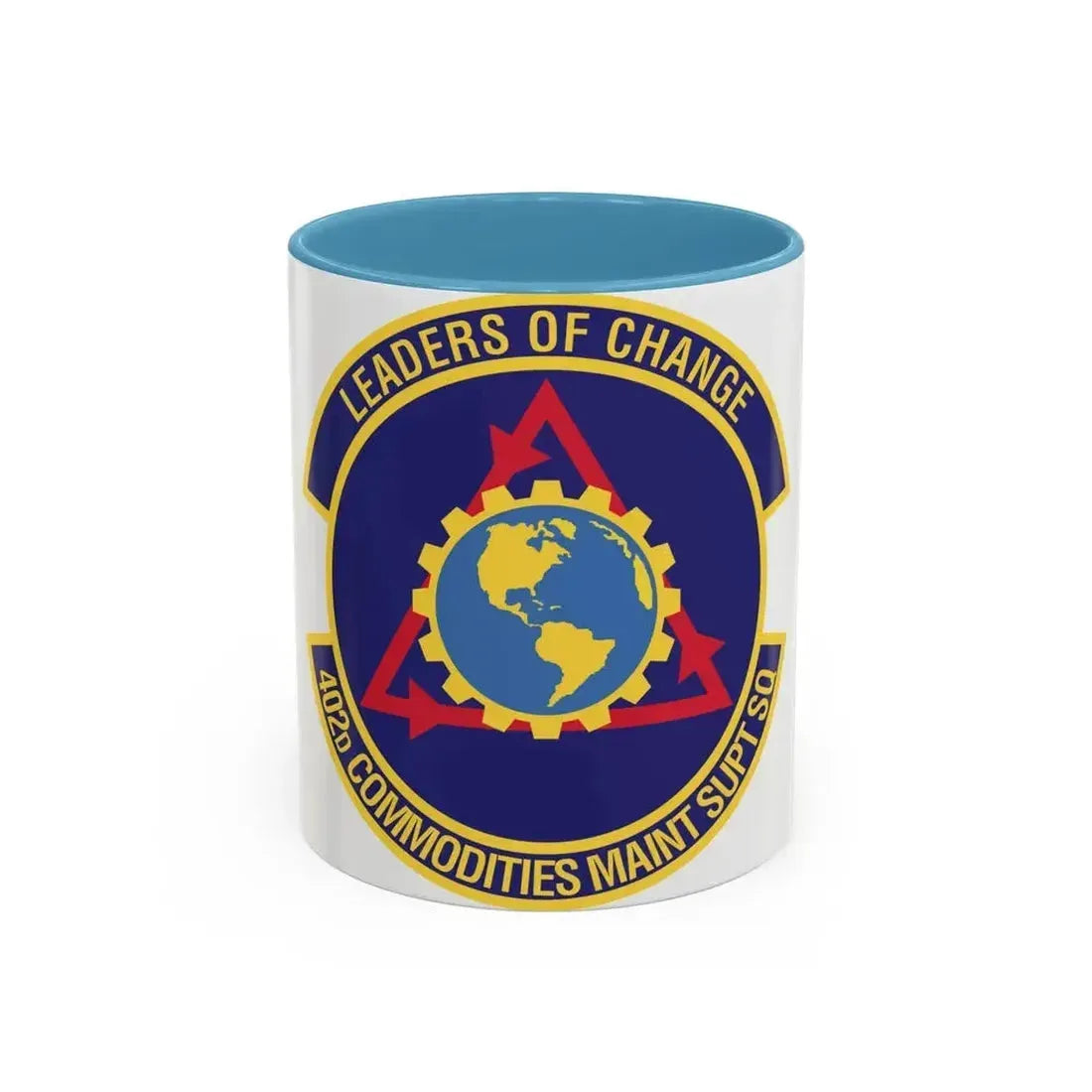 402d Commodities Maintenance Support Squadron (U.S. Air Force) Accent Coffee Mug 11oz Light Blue - Go Mug Yourself