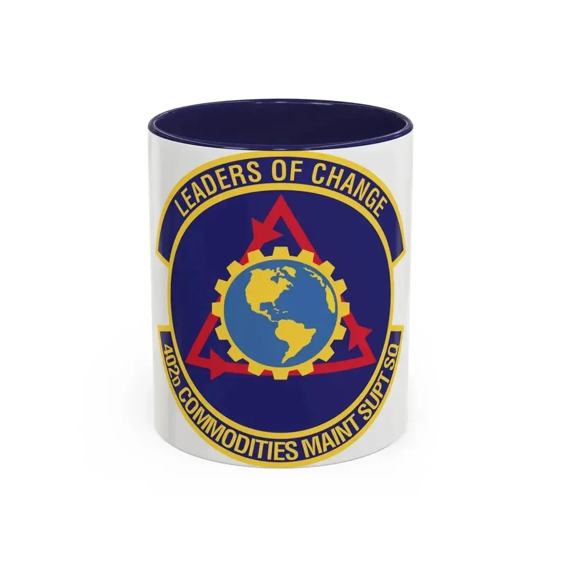 402d Commodities Maintenance Support Squadron (U.S. Air Force) Accent Coffee Mug 11oz Navy - Go Mug Yourself