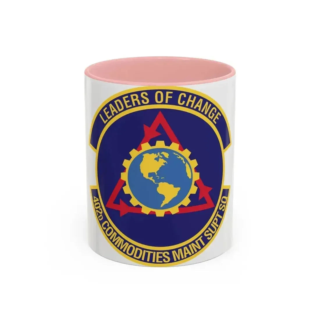 402d Commodities Maintenance Support Squadron (U.S. Air Force) Accent Coffee Mug 11oz Pink - Go Mug Yourself