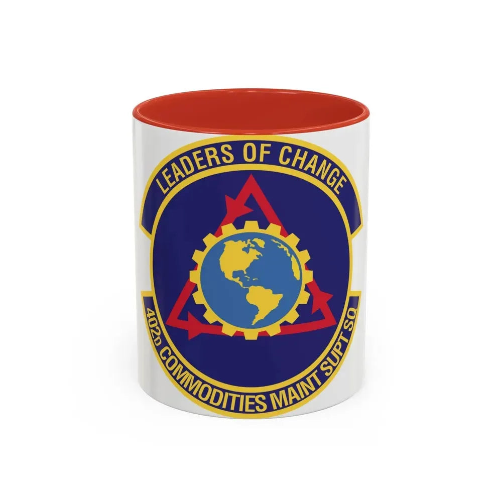 402d Commodities Maintenance Support Squadron (U.S. Air Force) Accent Coffee Mug 11oz Red - Go Mug Yourself