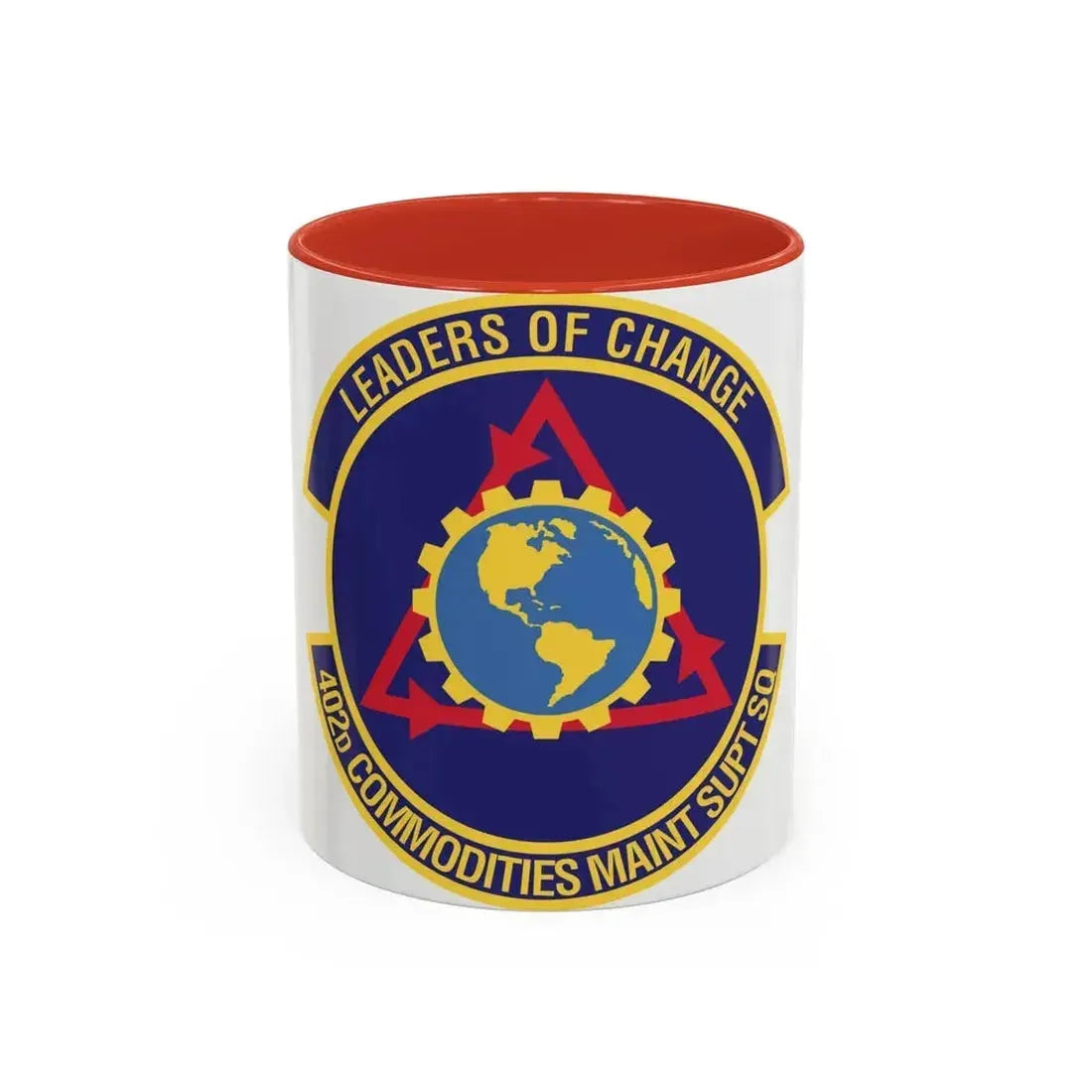402d Commodities Maintenance Support Squadron (U.S. Air Force) Accent Coffee Mug 11oz Red - Go Mug Yourself