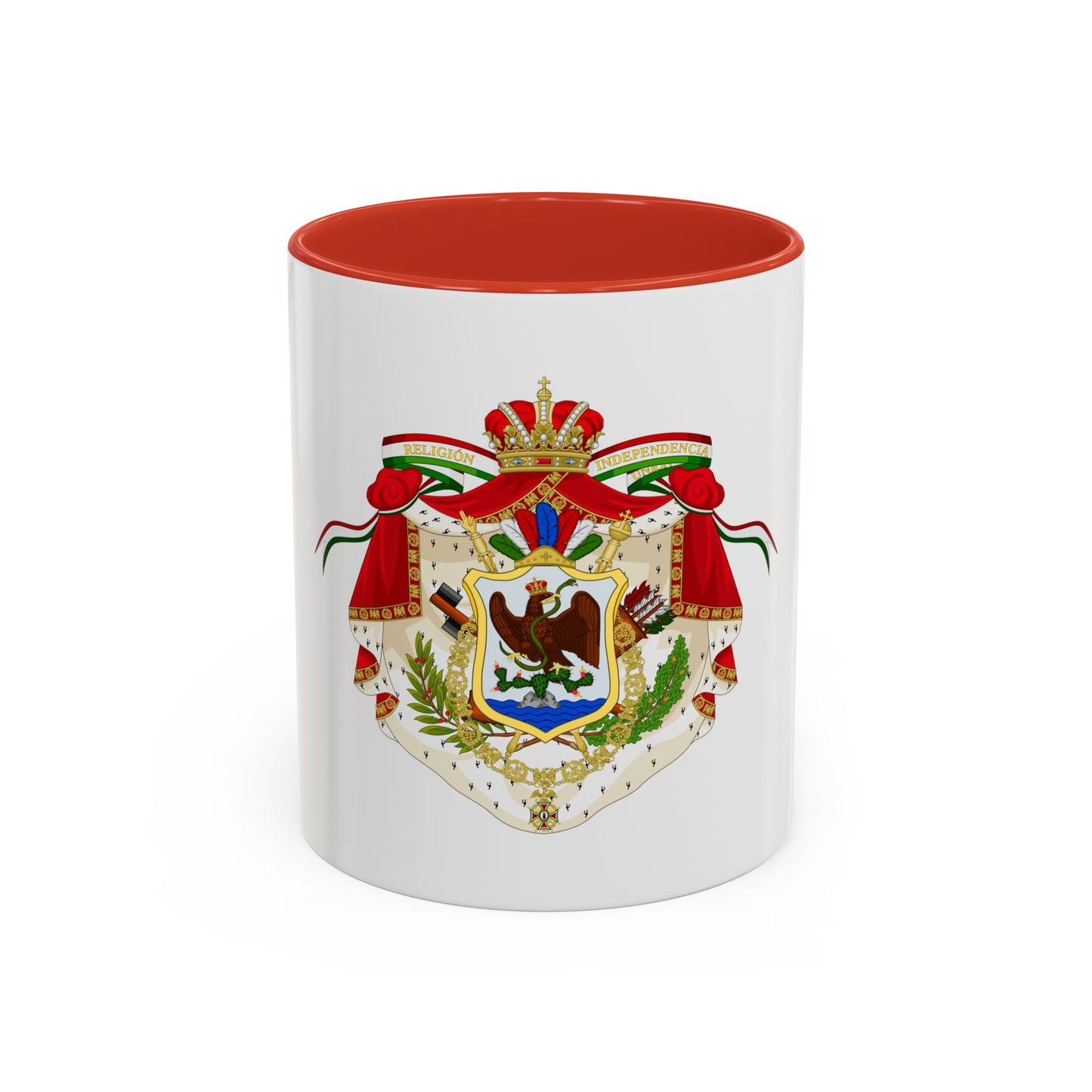 Coat of Arms of the First Mexican Empire - Accent Coffee Mug