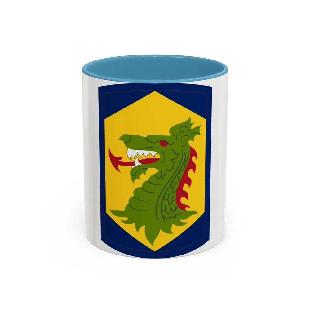404 Maneuver Enhancement Brigade (U.S. Army) Accent Coffee Mug 11oz Light Blue - Go Mug Yourself