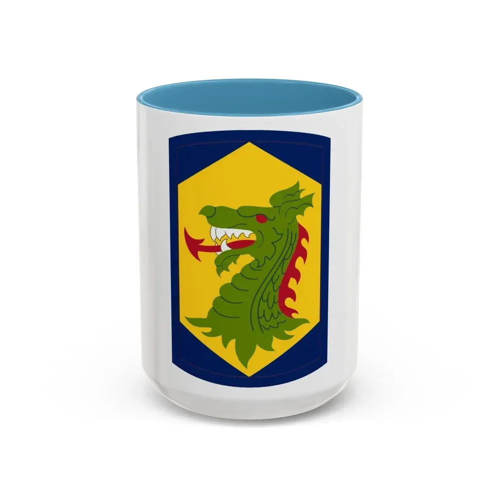 404 Maneuver Enhancement Brigade (U.S. Army) Accent Coffee Mug 15oz Light Blue - Go Mug Yourself
