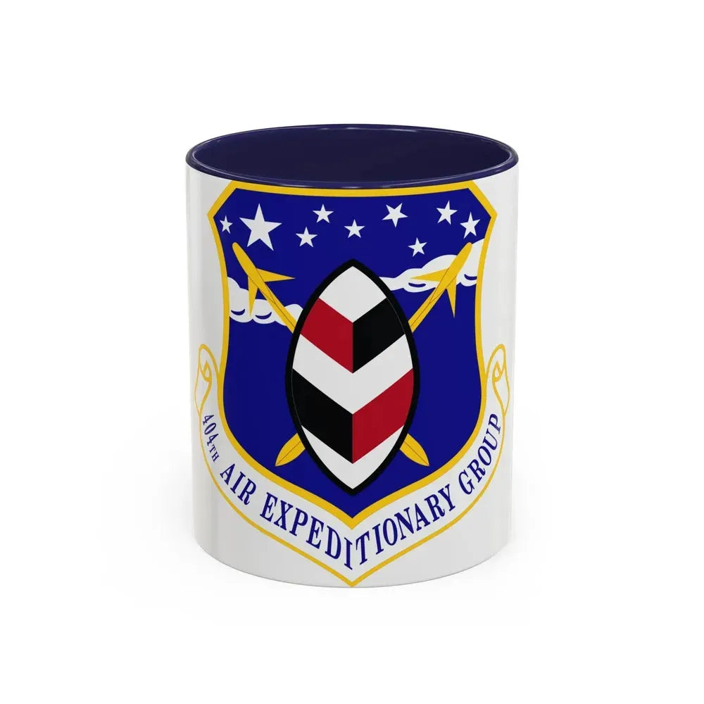 404th Air Expeditionary Group (U.S. Air Force) Accent Coffee Mug 11oz Navy - Go Mug Yourself