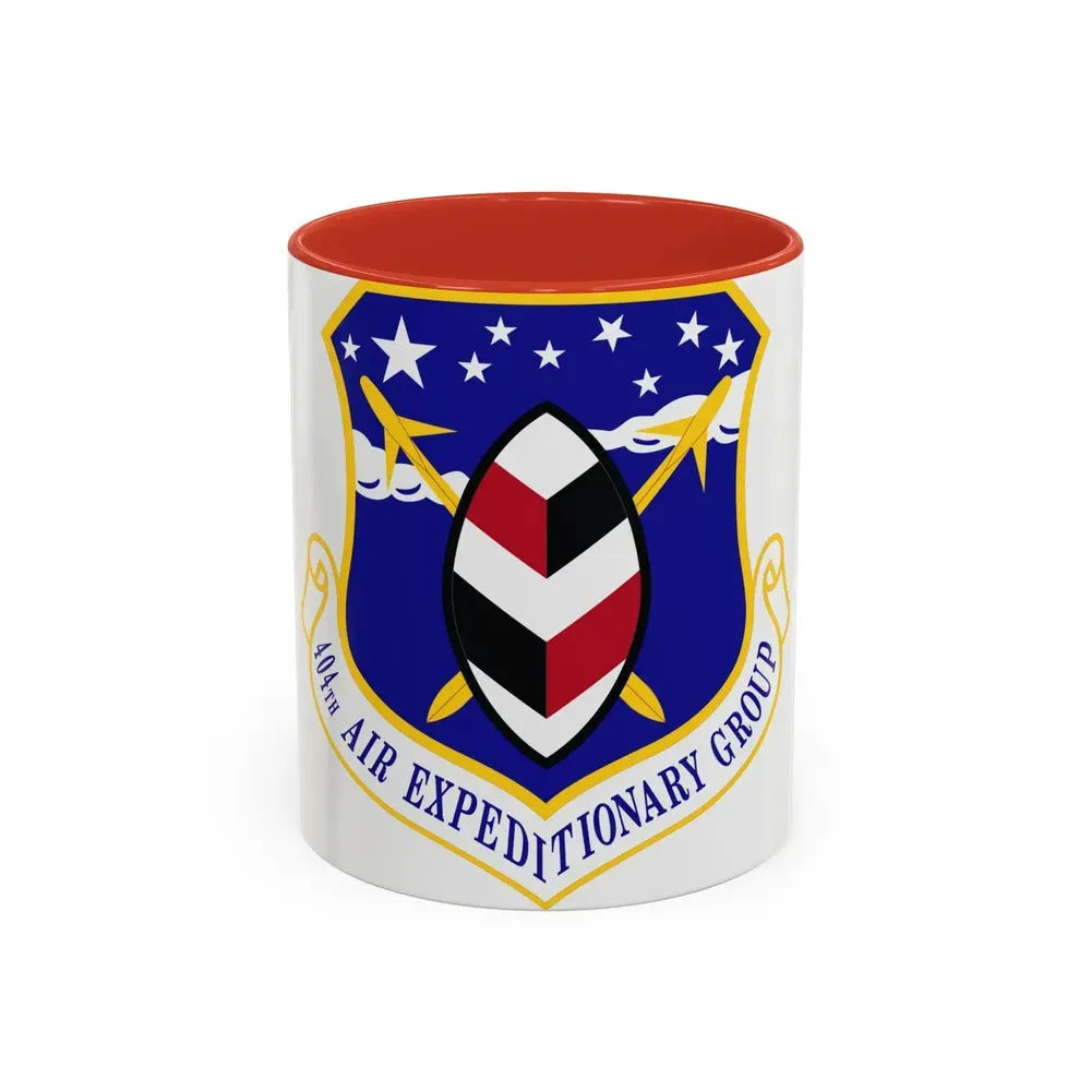 404th Air Expeditionary Group (U.S. Air Force) Accent Coffee Mug 11oz Red - Go Mug Yourself