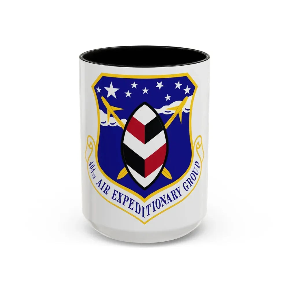 404th Air Expeditionary Group (U.S. Air Force) Accent Coffee Mug 15oz Black - Go Mug Yourself
