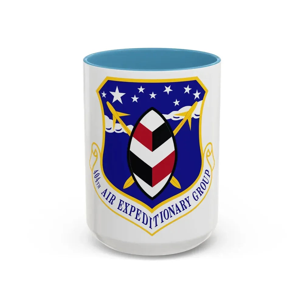 404th Air Expeditionary Group (U.S. Air Force) Accent Coffee Mug 15oz Light Blue - Go Mug Yourself