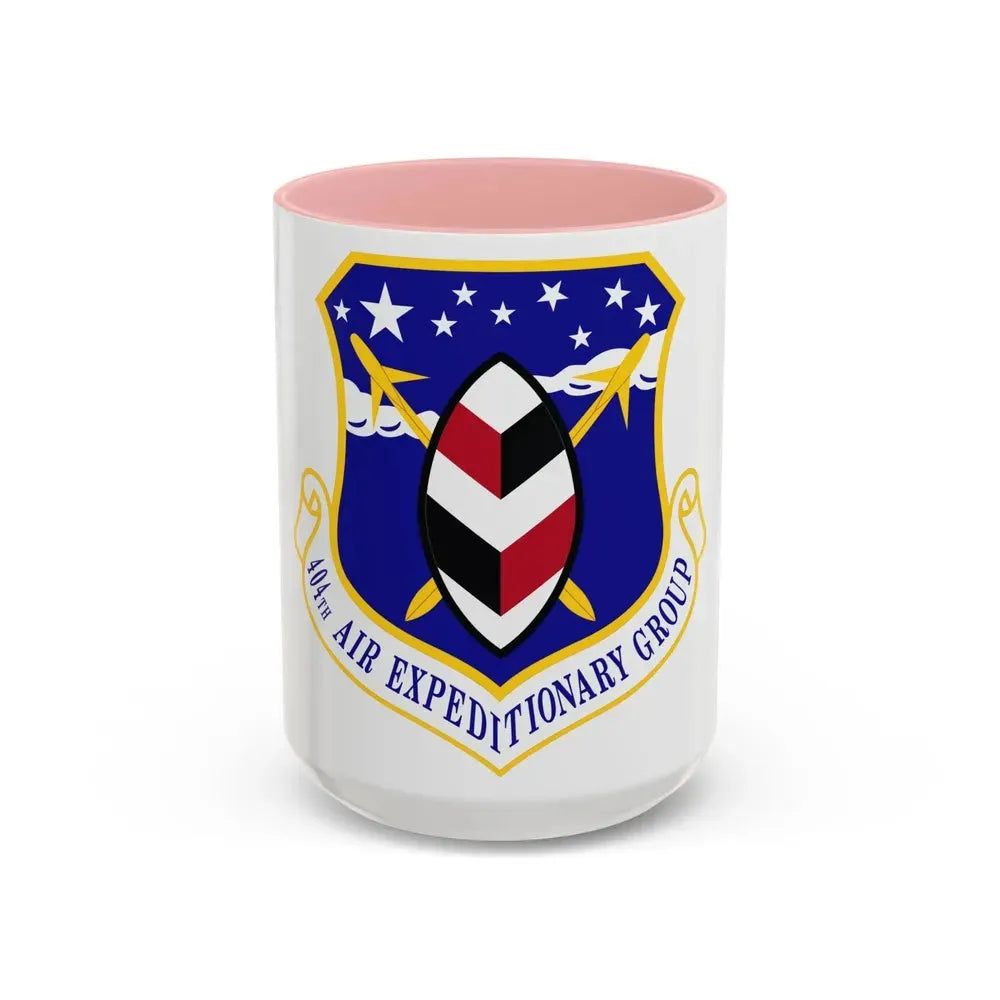 404th Air Expeditionary Group (U.S. Air Force) Accent Coffee Mug 15oz Pink - Go Mug Yourself