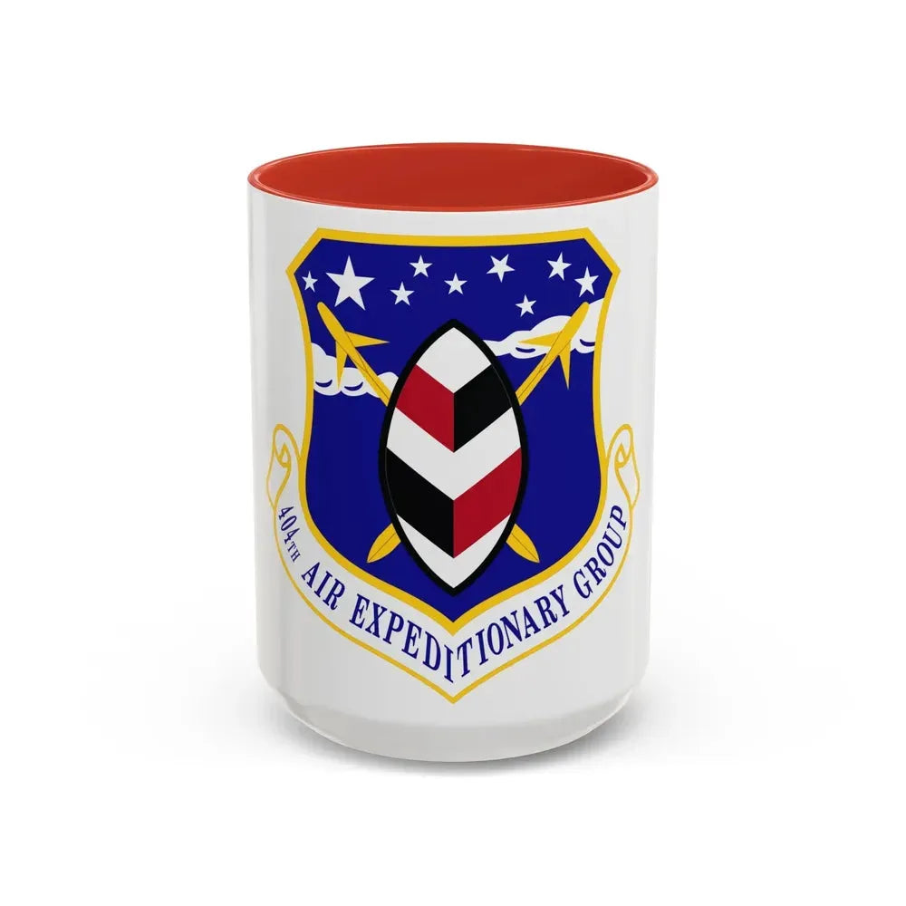 404th Air Expeditionary Group (U.S. Air Force) Accent Coffee Mug 15oz Red - Go Mug Yourself