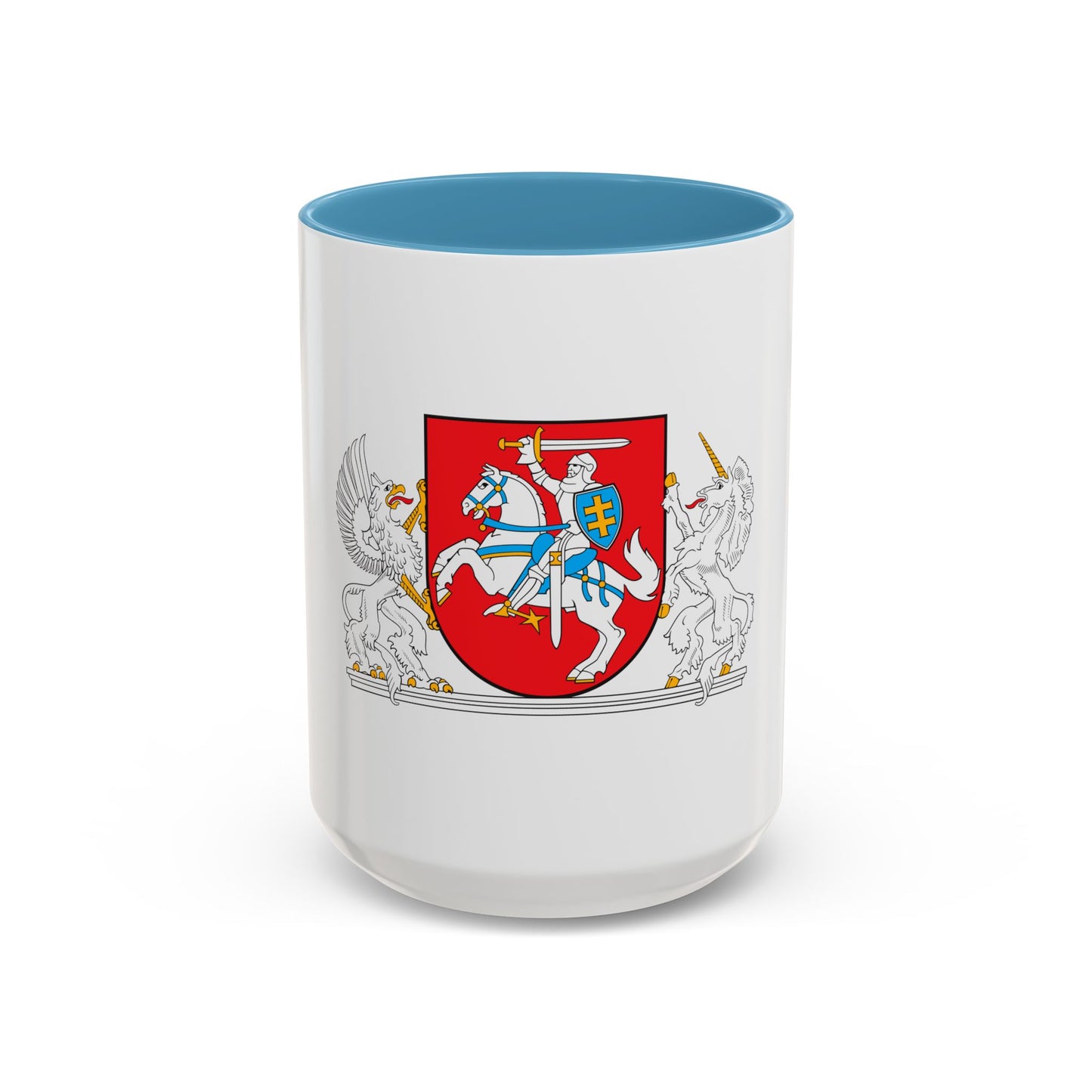 Coat of arms of the President of Lithuania - Accent Coffee Mug