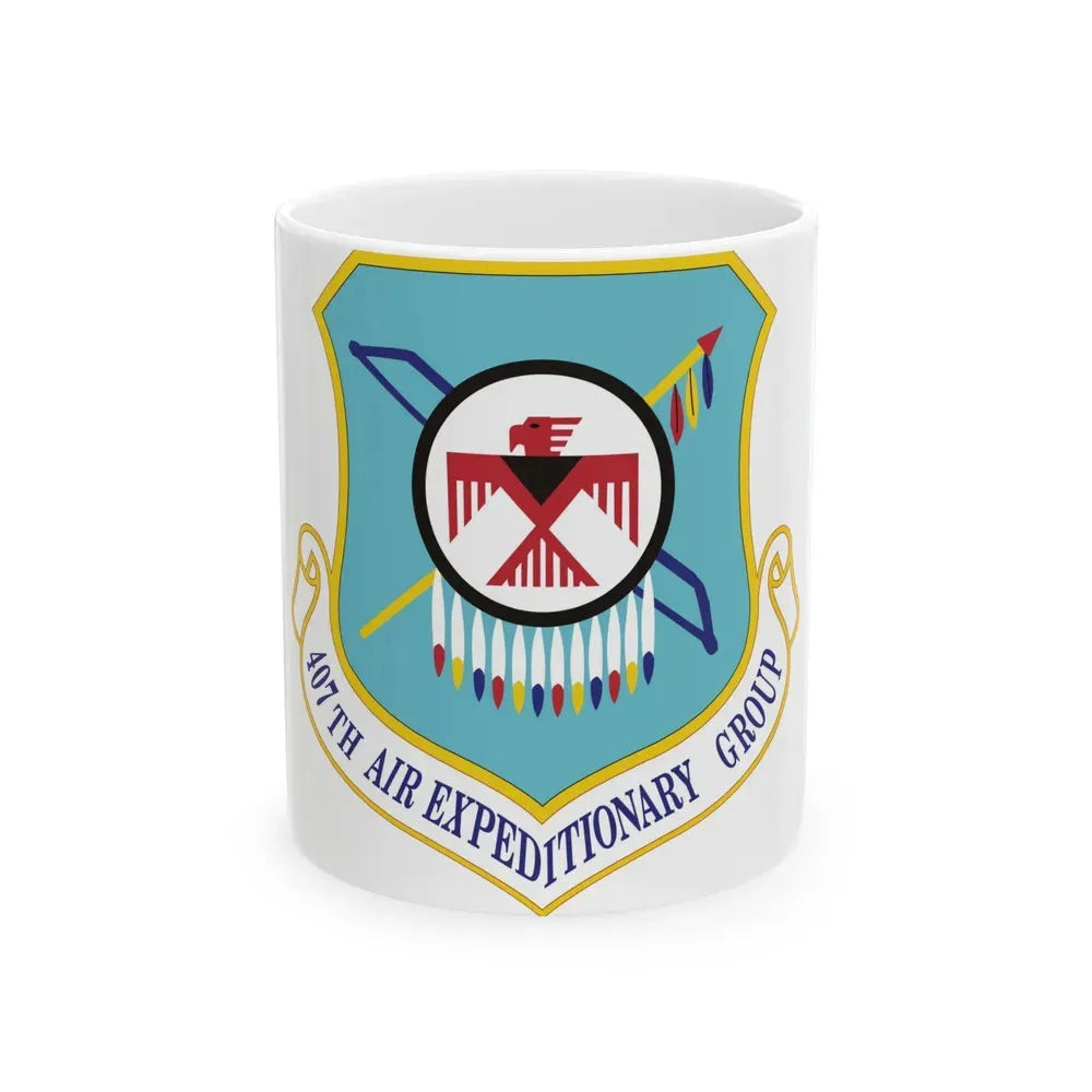 407th Air Expeditionary Group (U.S. Air Force) White Coffee Mug 11oz - Go Mug Yourself