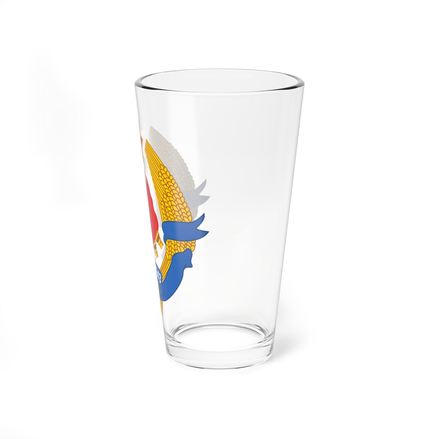 Emblem of Democratic Federal Yugoslavia (Yugoslavia) (Coat of Arms) Pint Glass 16oz