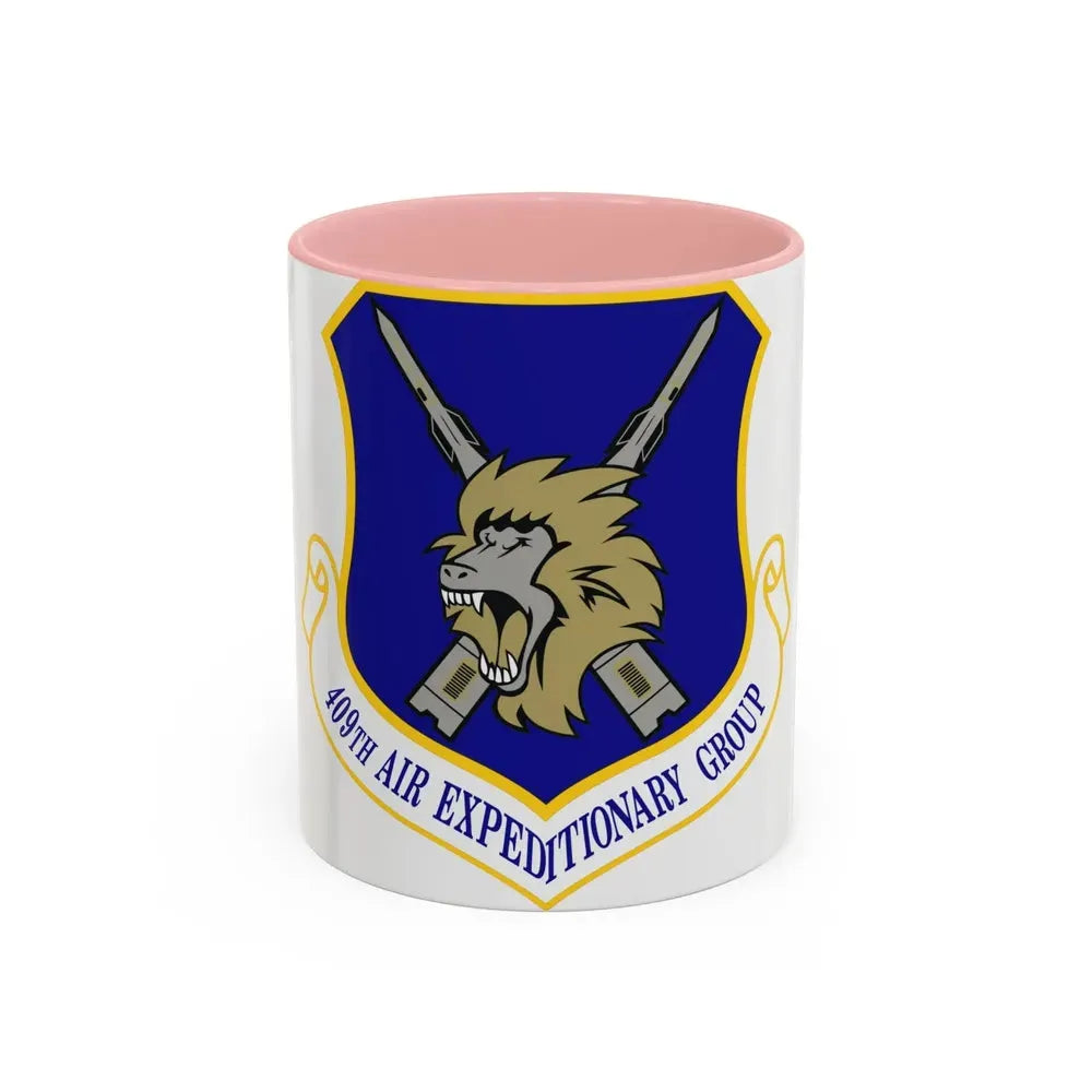409th Air Expeditionary Group (U.S. Air Force) Accent Coffee Mug 11oz Pink - Go Mug Yourself