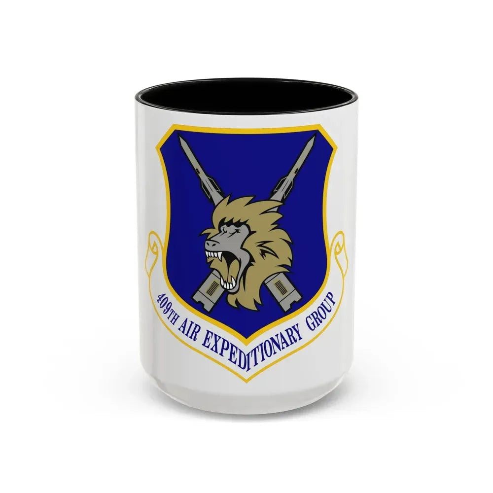 409th Air Expeditionary Group (U.S. Air Force) Accent Coffee Mug 15oz Black - Go Mug Yourself
