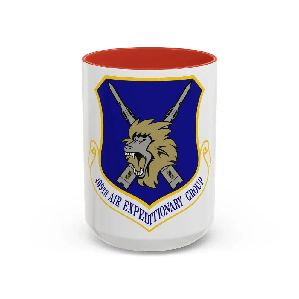 409th Air Expeditionary Group (U.S. Air Force) Accent Coffee Mug 15oz Red - Go Mug Yourself