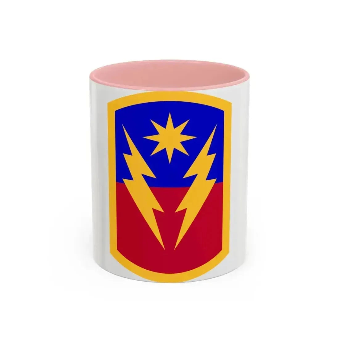 40th Infantry Brigade Combat Team SSI (U.S. Army) Accent Coffee Mug 11oz Pink - Go Mug Yourself