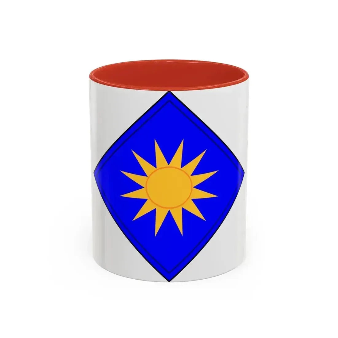 40th Infantry Division CSIB (U.S. Army) Accent Coffee Mug 11oz Red - Go Mug Yourself