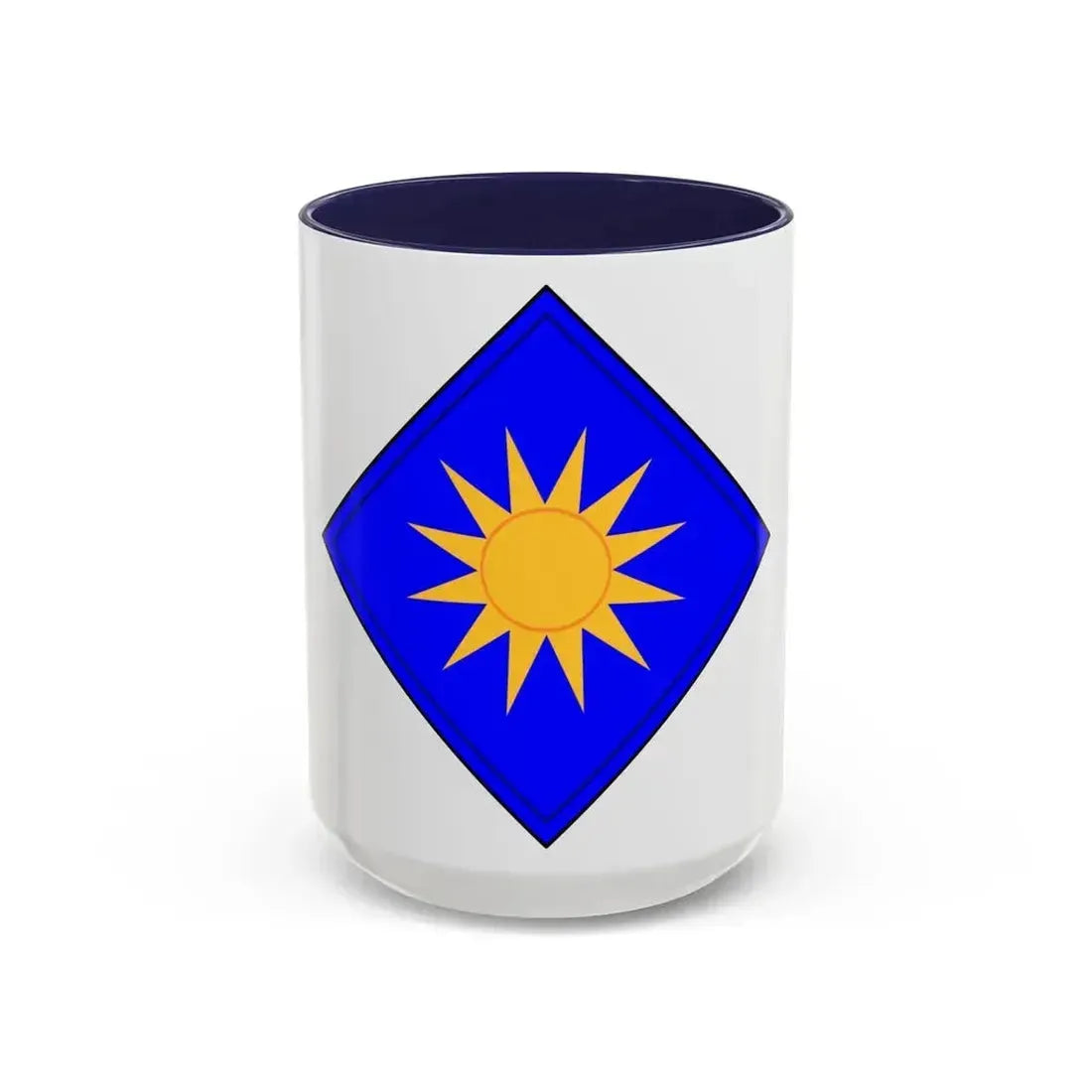 40th Infantry Division CSIB (U.S. Army) Accent Coffee Mug 15oz Navy - Go Mug Yourself