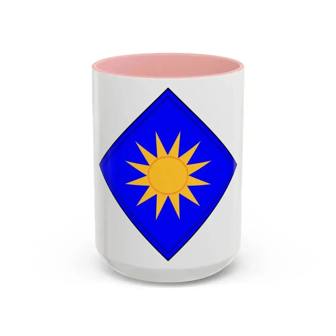 40th Infantry Division CSIB (U.S. Army) Accent Coffee Mug 15oz Pink - Go Mug Yourself