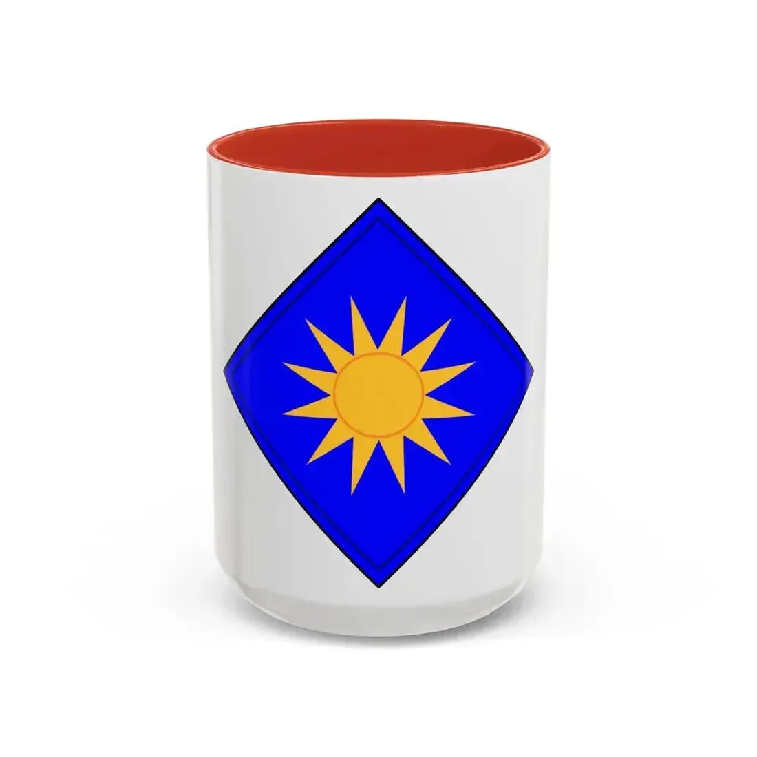 40th Infantry Division CSIB (U.S. Army) Accent Coffee Mug 15oz Red - Go Mug Yourself