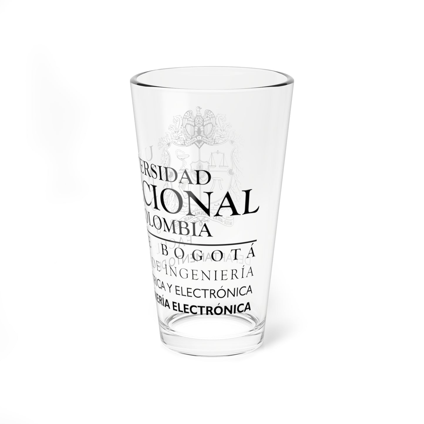 UNAL Aplicación Electrónica (Colombia) (Coat of Arms) Pint Glass 16oz