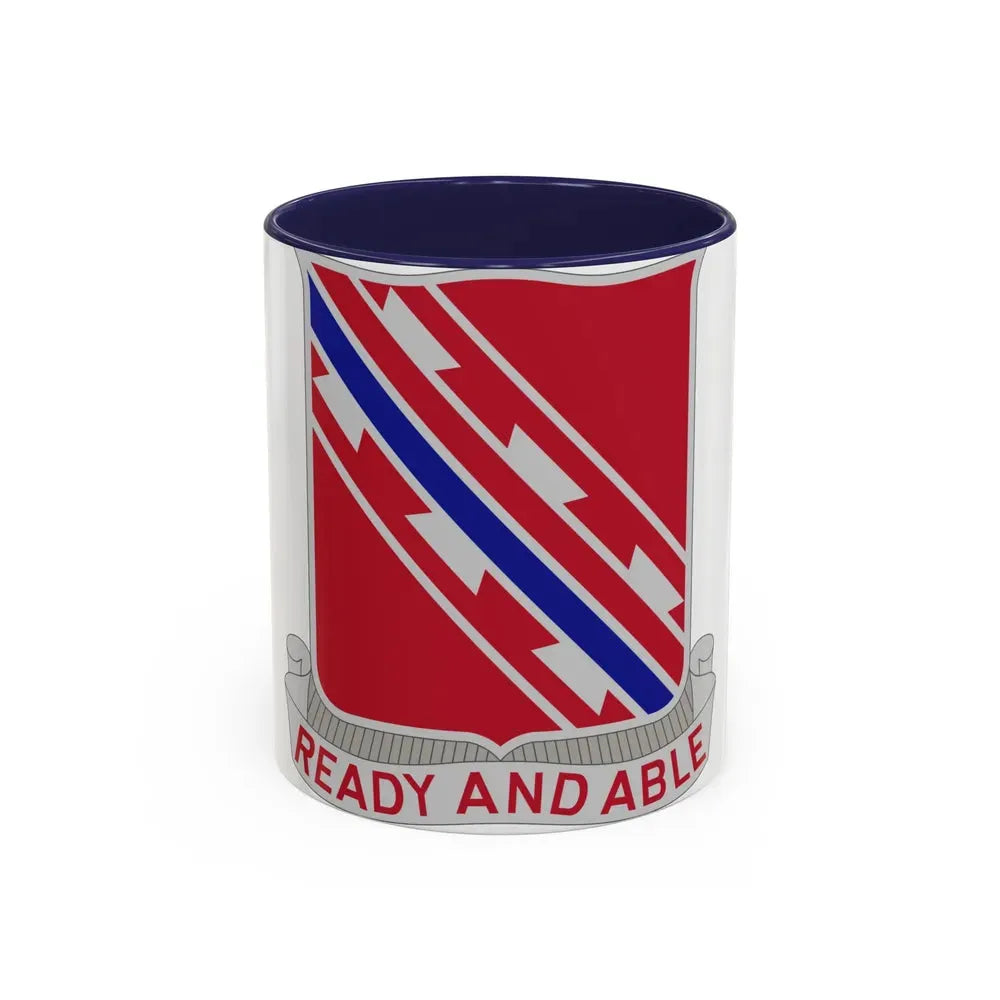 411 Engineer Battalion (U.S. Army) Accent Coffee Mug 11oz Navy - Go Mug Yourself