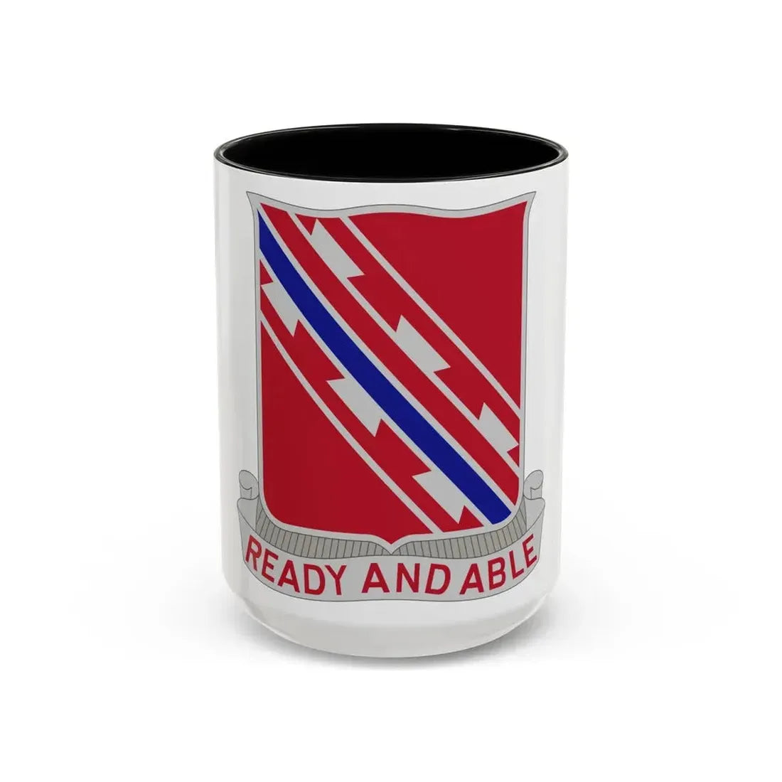411 Engineer Battalion (U.S. Army) Accent Coffee Mug 15oz Black - Go Mug Yourself