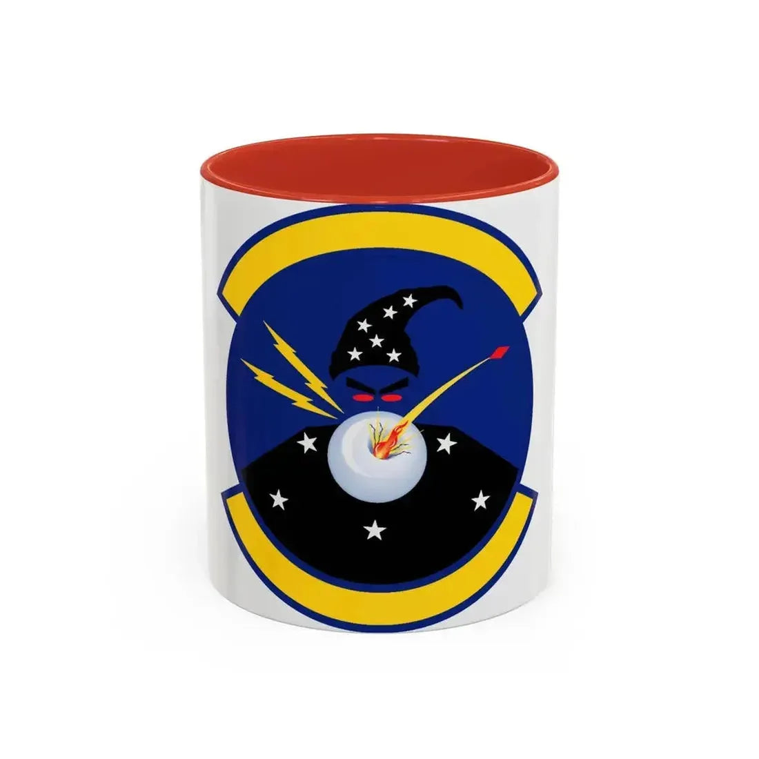 411 Flight Test Squadron AFMC (U.S. Air Force) Accent Coffee Mug 11oz Red - Go Mug Yourself