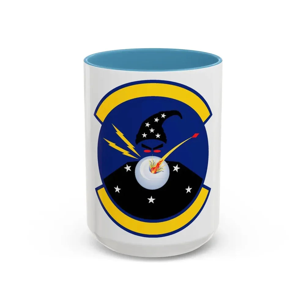 411 Flight Test Squadron AFMC (U.S. Air Force) Accent Coffee Mug 15oz Light Blue - Go Mug Yourself